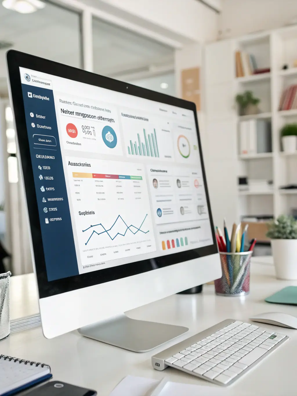 An image of a CRM dashboard showing lead status and detailed information, highlighting the exclusivity.